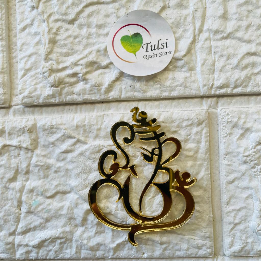 Acrylic Cutout Ganesha C Tulsi Resin Store