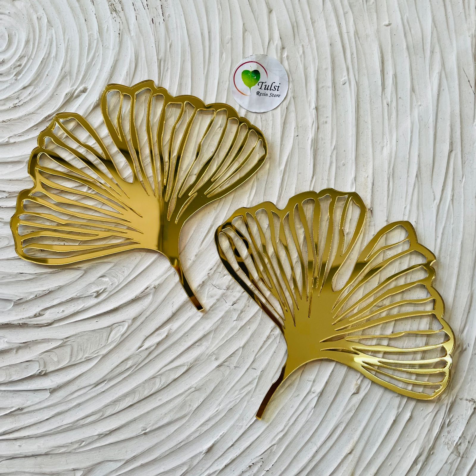 Acrylic Ginkgo Leafs (2 pcs)