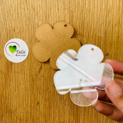 Acrylic Keychain Base 5 | Tulsi Resin