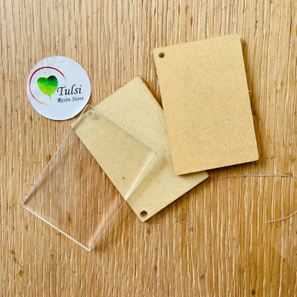 Acrylic Keychain Base 8 | Tulsi Resin