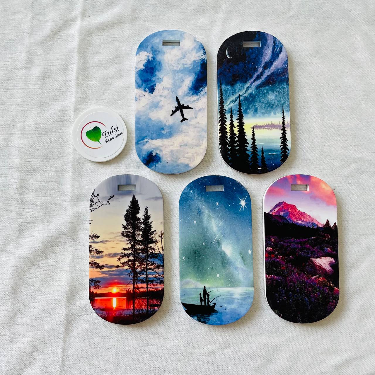 Printed Luggage Tag Set (A)