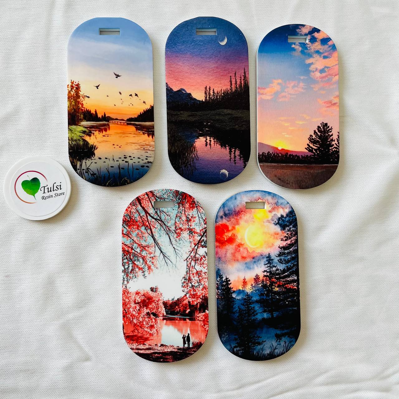 Printed Luggage Tag Set (C)