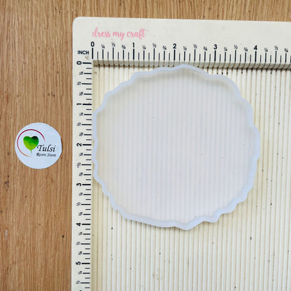Agate Coaster Mould - 4" Thin 3 | Tulsi Resin