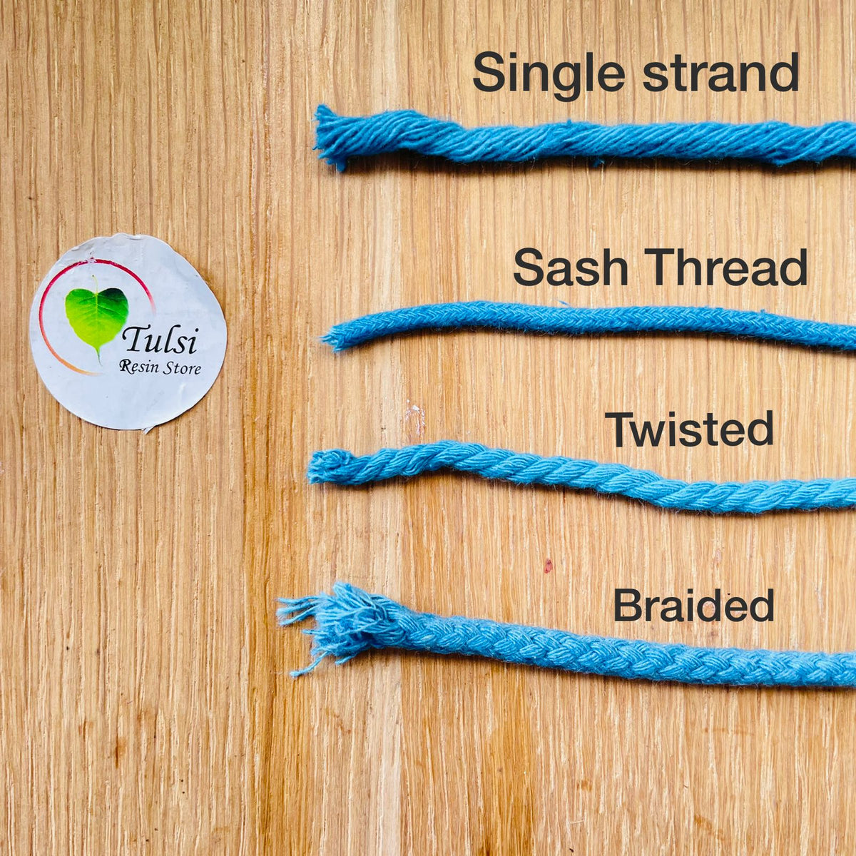 Thread Zoomed In Sky Blue Macrame Thread – Tulsi Resin Store