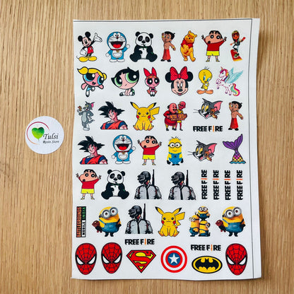 Colourful Cartoon Sticker Sheet