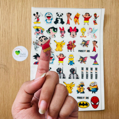 Colourful Cartoon Sticker Sheet