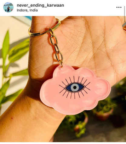 Colourful Evil Eye Sticker 3 | Tulsi Resin