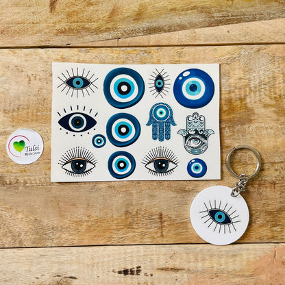 Colourful Evil Eye Sticker