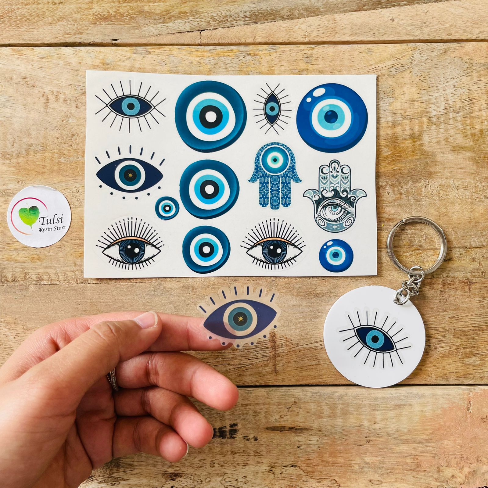 Colourful Evil Eye Sticker