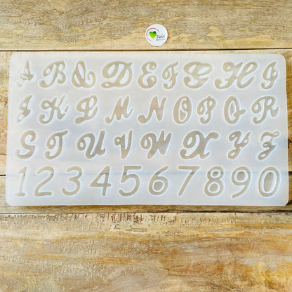 Cursive alphabet mould