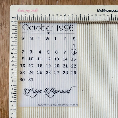 Custom Insert Sheet- Calendar