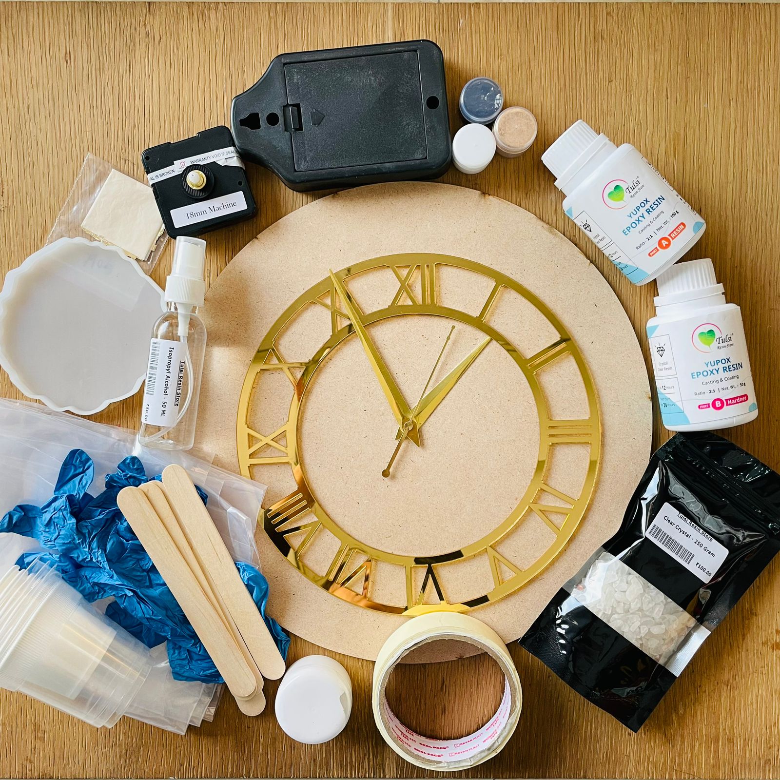 DIY Resin Clock Material Kit