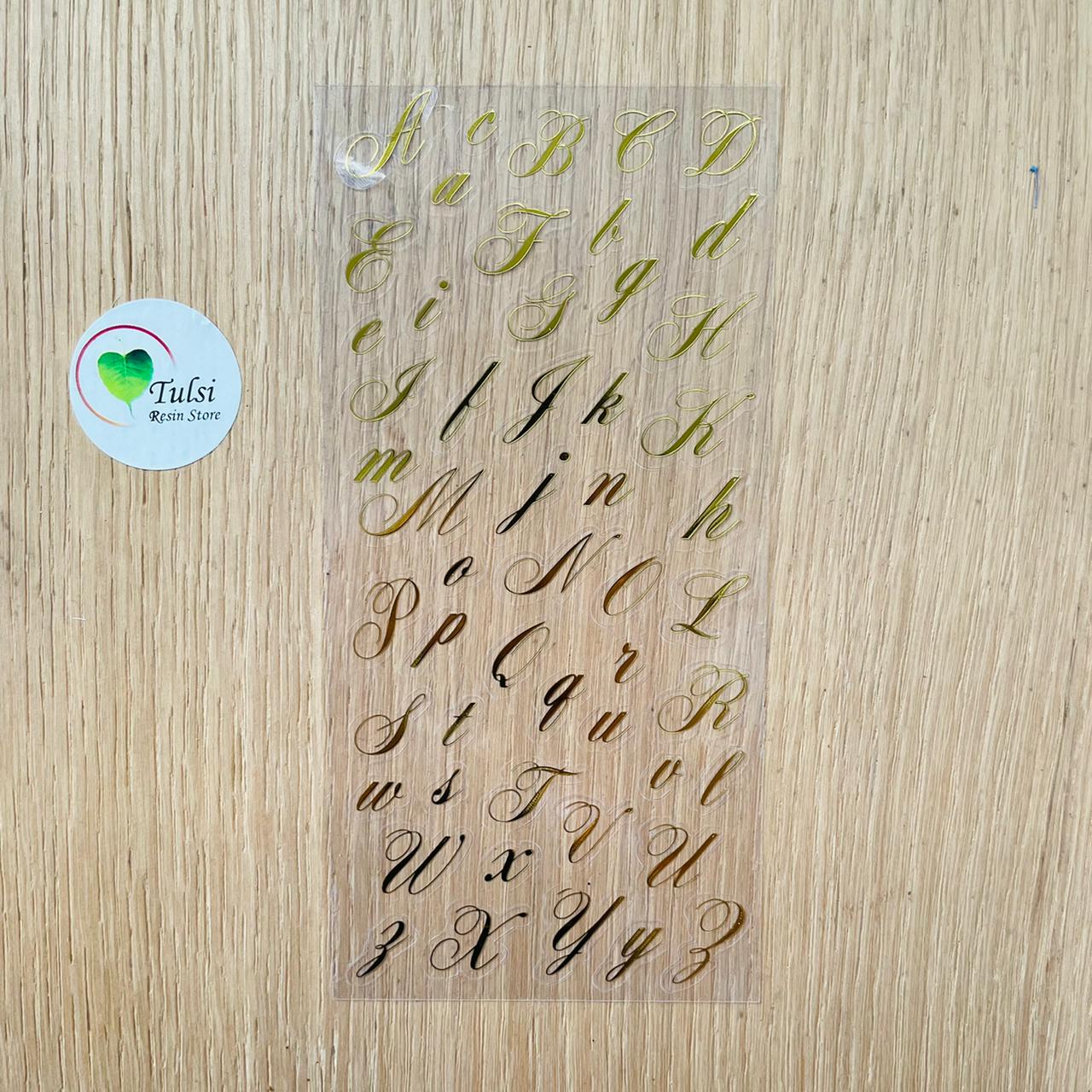 Gold Foil Transparent Sticker (A)