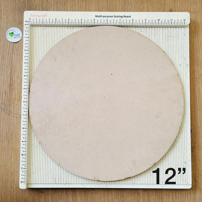 MDF 3 MM Round Base Without Hole 12" Tulsi Resin Store