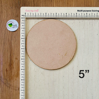 MDF 3 MM Round Base Without Hole 5" Tulsi Resin Store