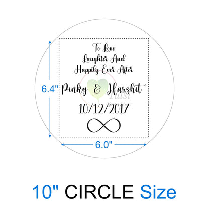 Custom Metal Sticker - Couple Platter (Quotes)