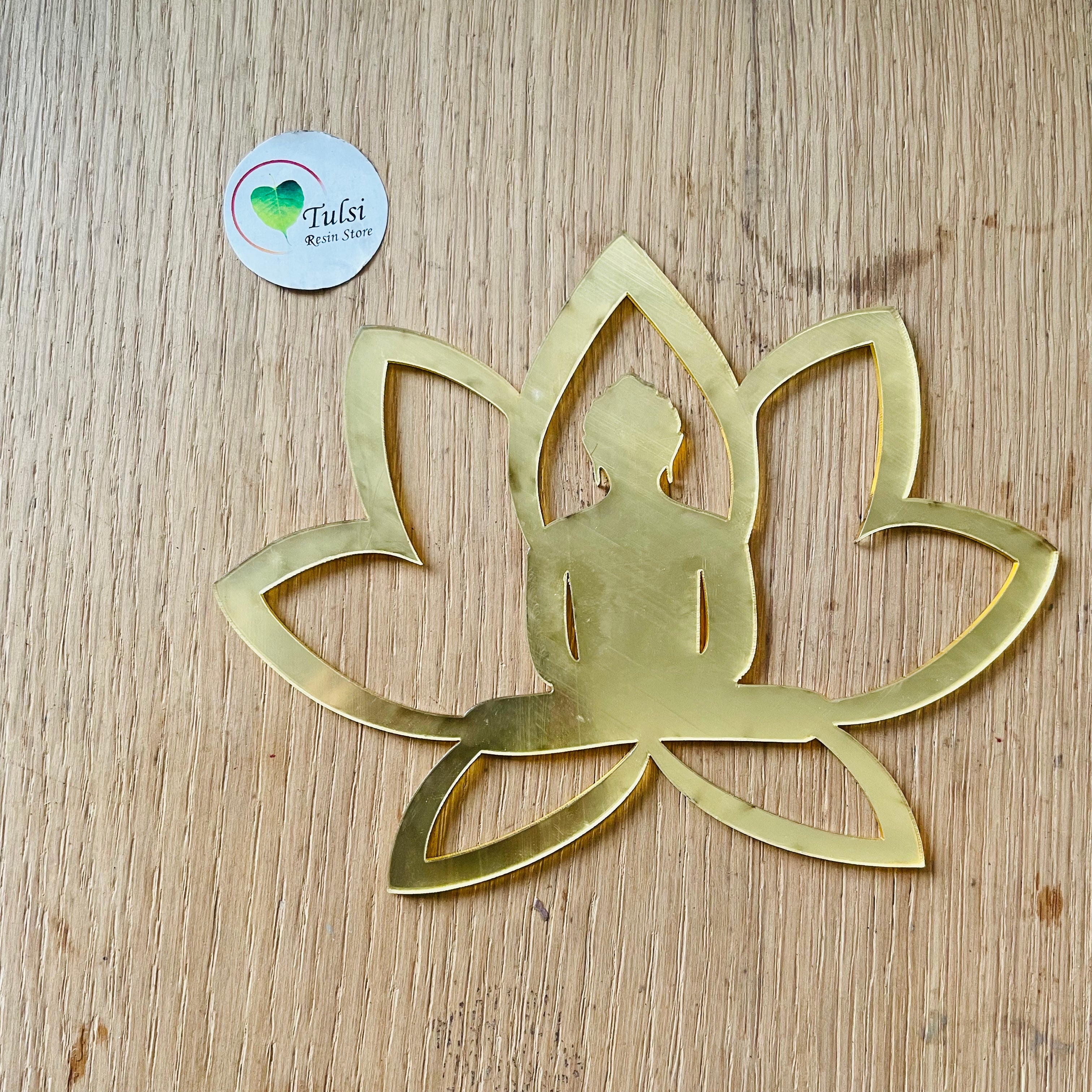 Acrylic Lotus Mahavir Swami