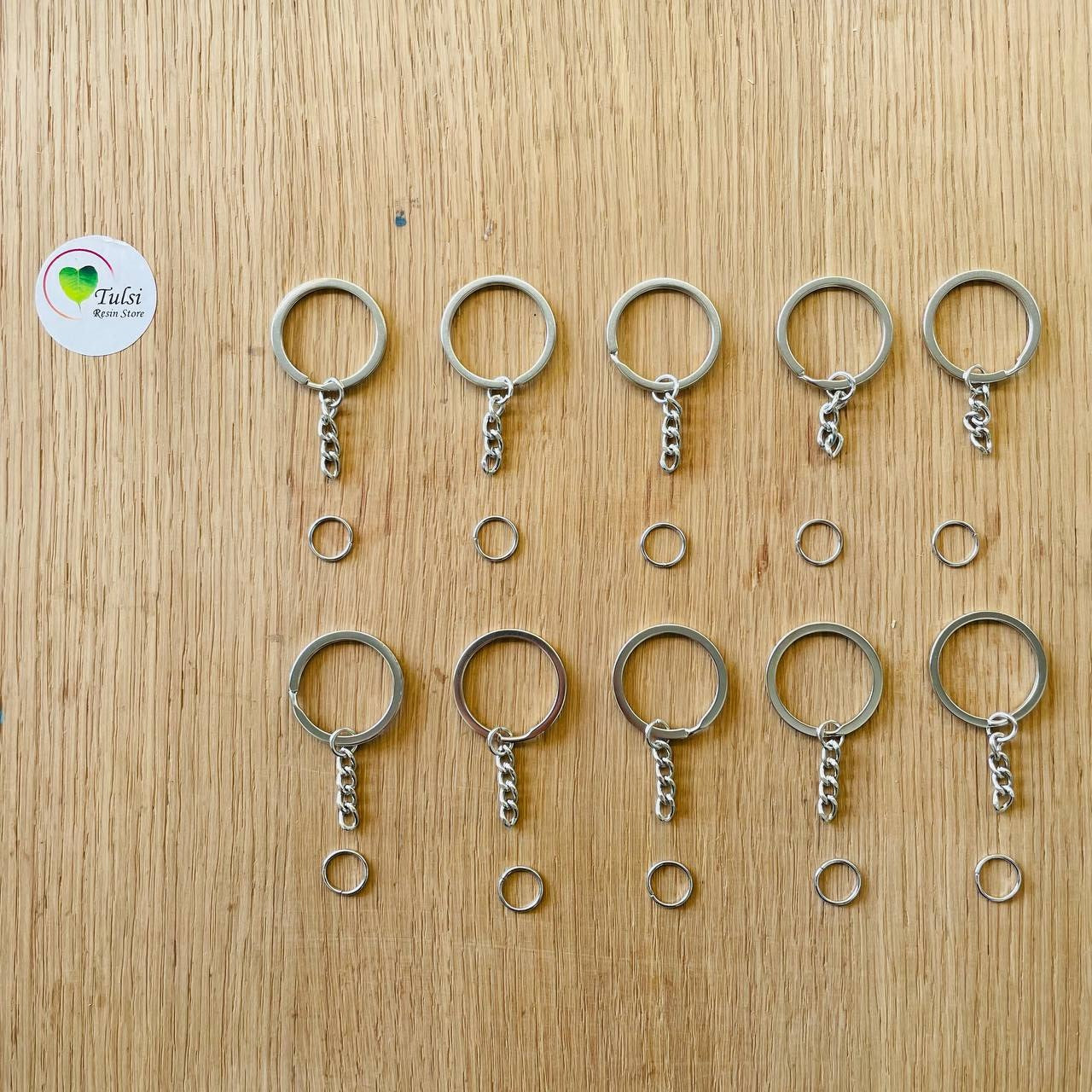 Keychain Ring With Connector (10pc)