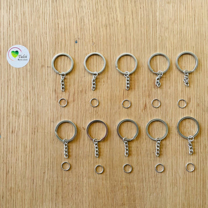 Keychain Ring With Connector (10pc)