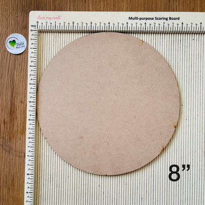 MDF 3 MM Round Base Without Hole 8" Tulsi Resin Store