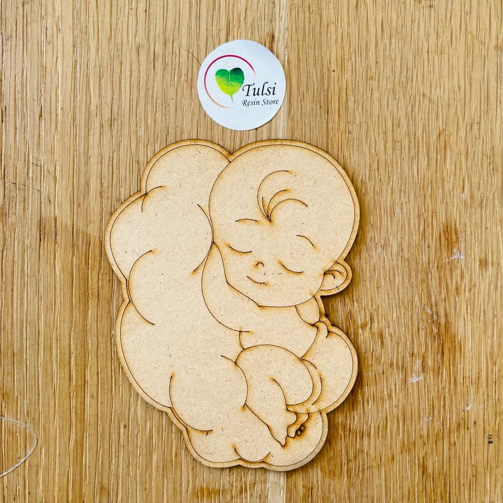 MDF Cutout Engraved  - Baby