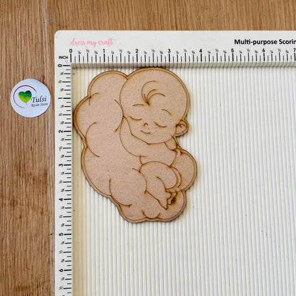 MDF Cutout Engraved  - Baby