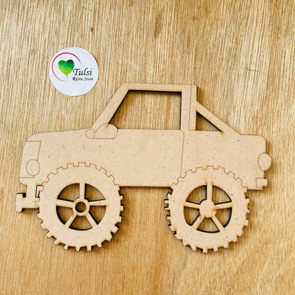 MDF Cutout Engraved  - Car