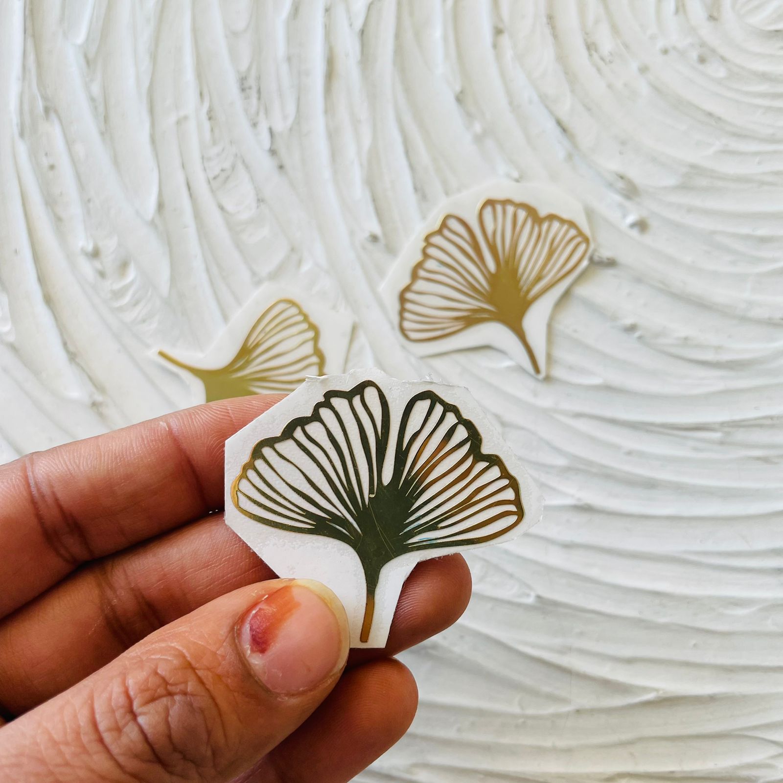 Metal Sticker - Ginkgo Leaf