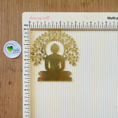 Acrylic Mahavir Swami With Tree Cutout (B)