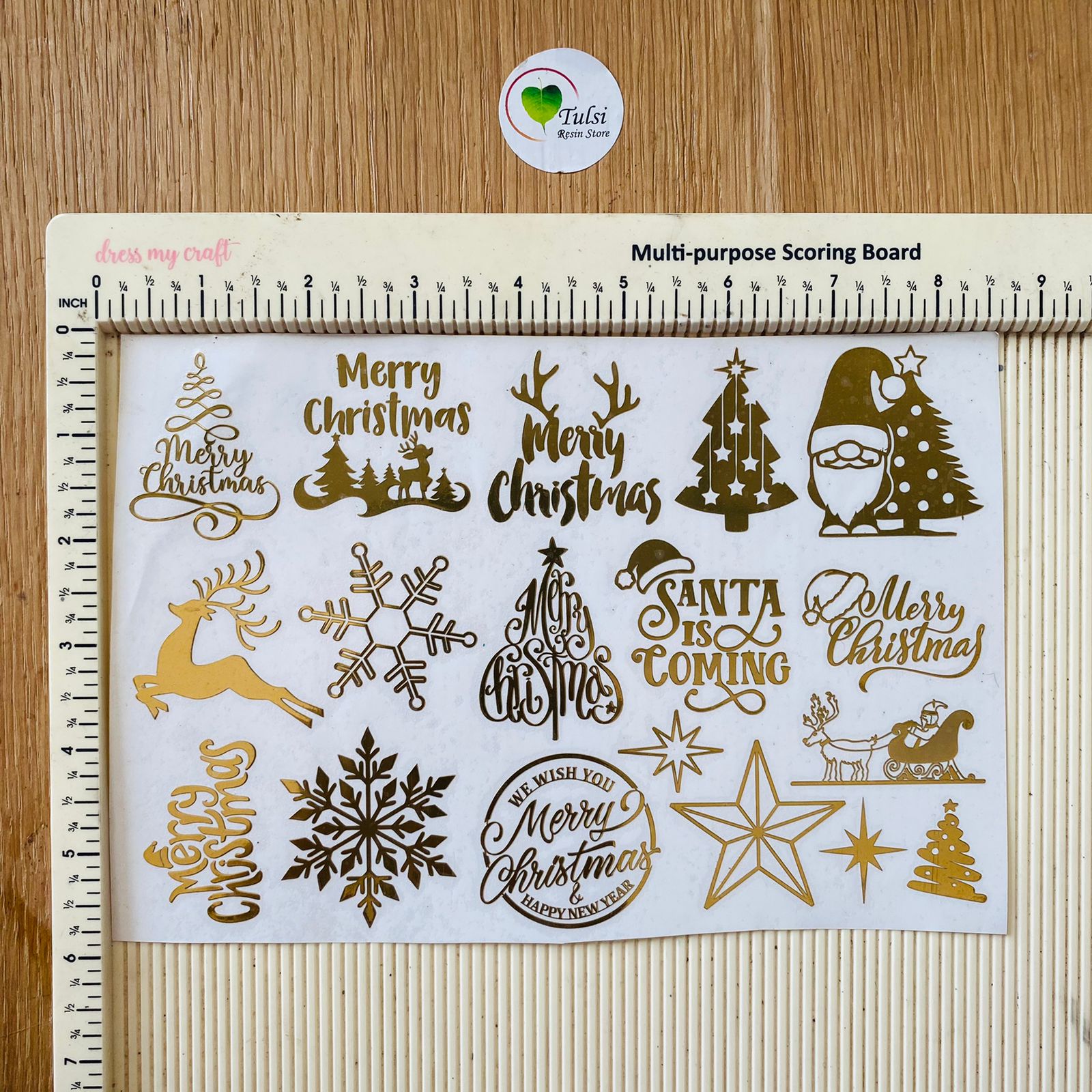 Metal Sticker - A5 Christmas Sheet