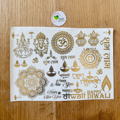 Metal Sticker - A5 Diwali Mix (B)