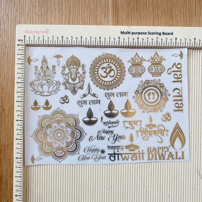 Metal Sticker - A5 Diwali Mix (B)