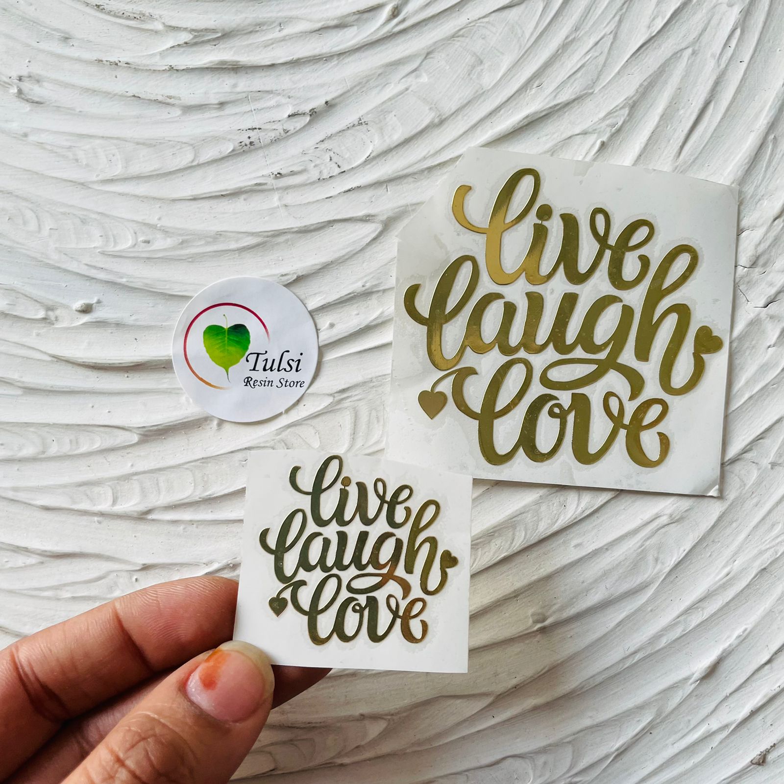 Metal Sticker - Live Laugh Love