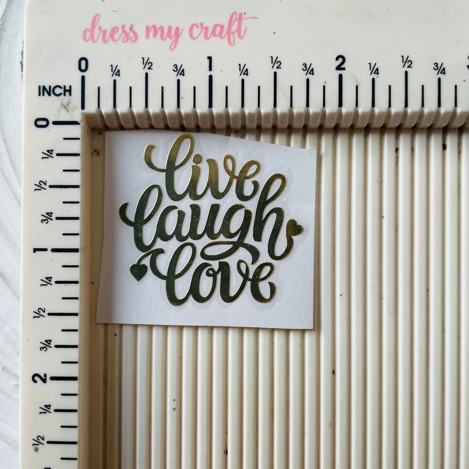 Metal Sticker - Live Laugh Love