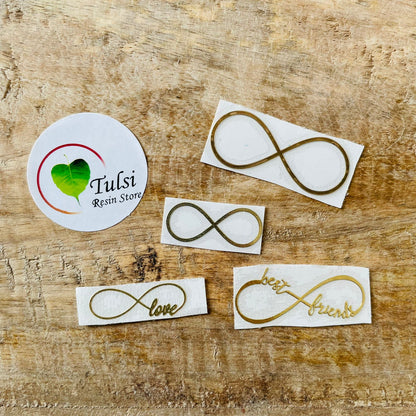 Metal Sticker - Infinity Symbol 1 | Tulsi Resin