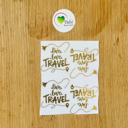 Metal Sticker - Live Love Travel