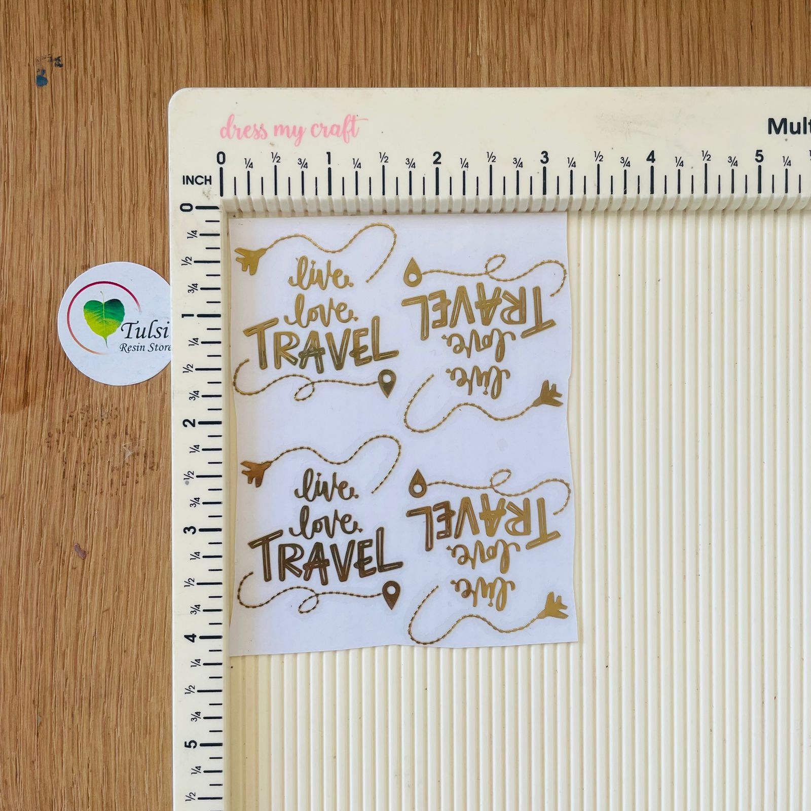 Metal Sticker - Live Love Travel