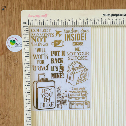 Metal Sticker - A6 Luggage Tag (A)