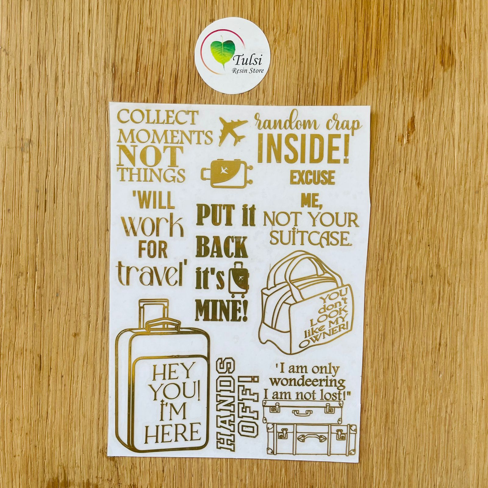 Metal Sticker - A6 Luggage Tag (A)