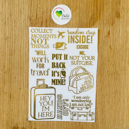 Metal Sticker - A6 Luggage Tag (A)