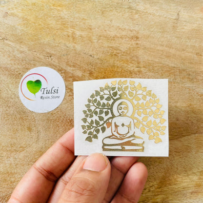 Metal Sticker - Mahaveer Swami with Tree