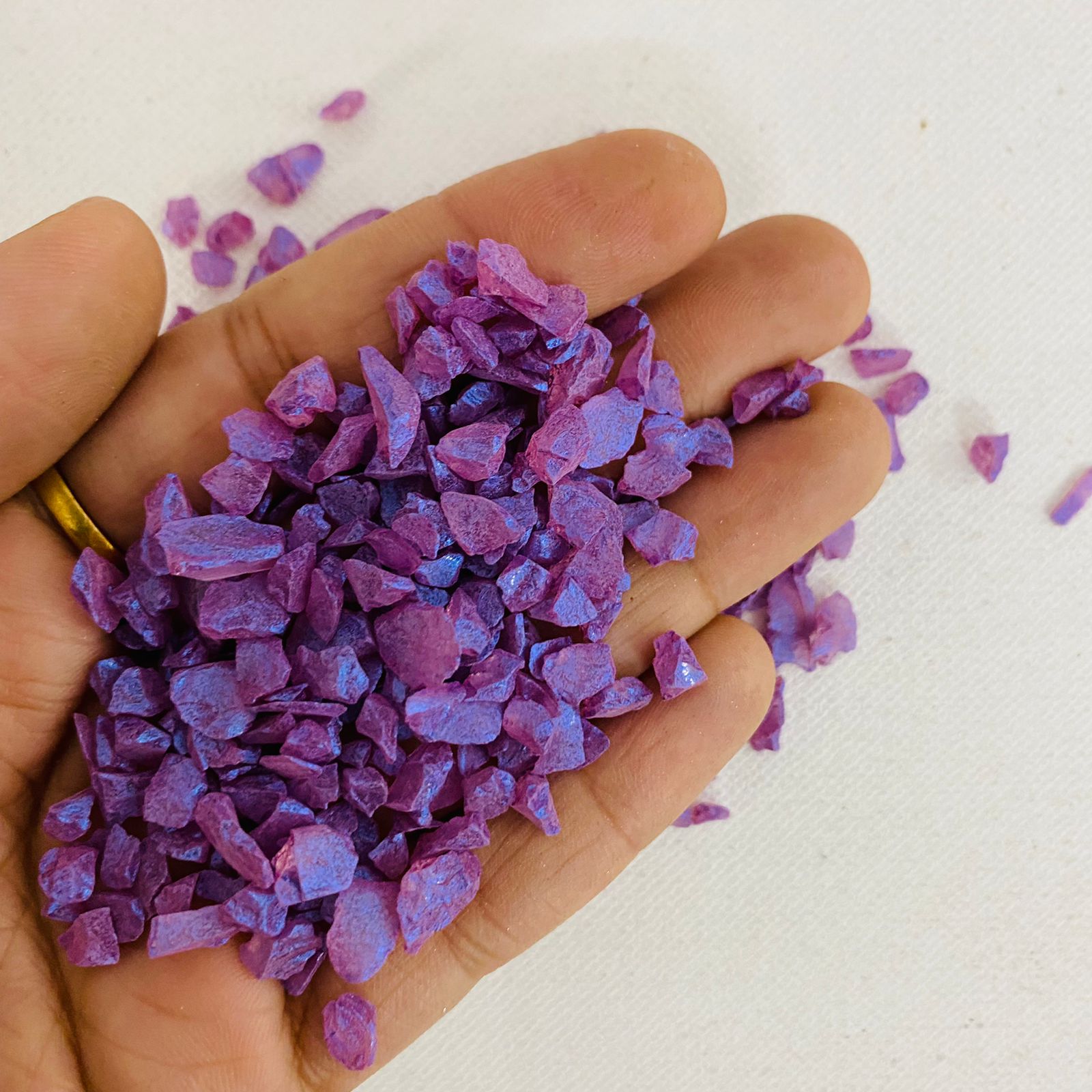 Tibia Violet Crystal PK violet Plated Crystals – Tulsi Resin Store