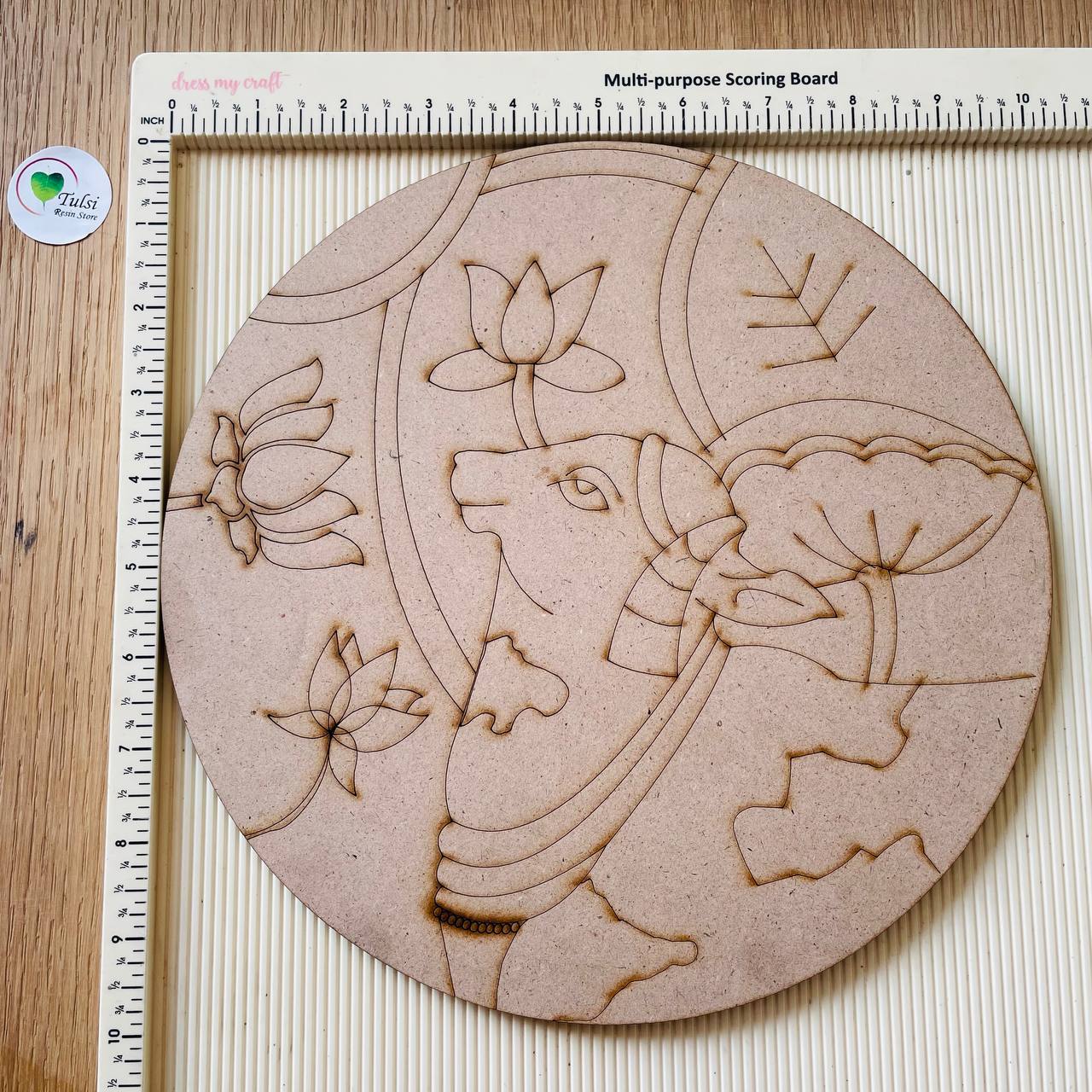 Pre-Marked MDF Base (B) 2 | Tulsi Resin