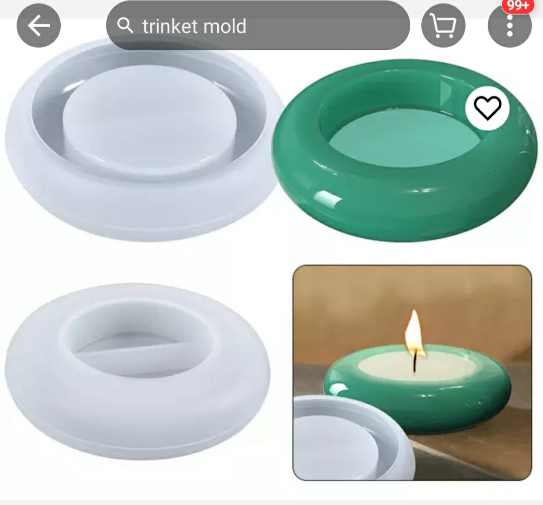 Round Ash Tray / T-Light Holder Mould (Set of 4)