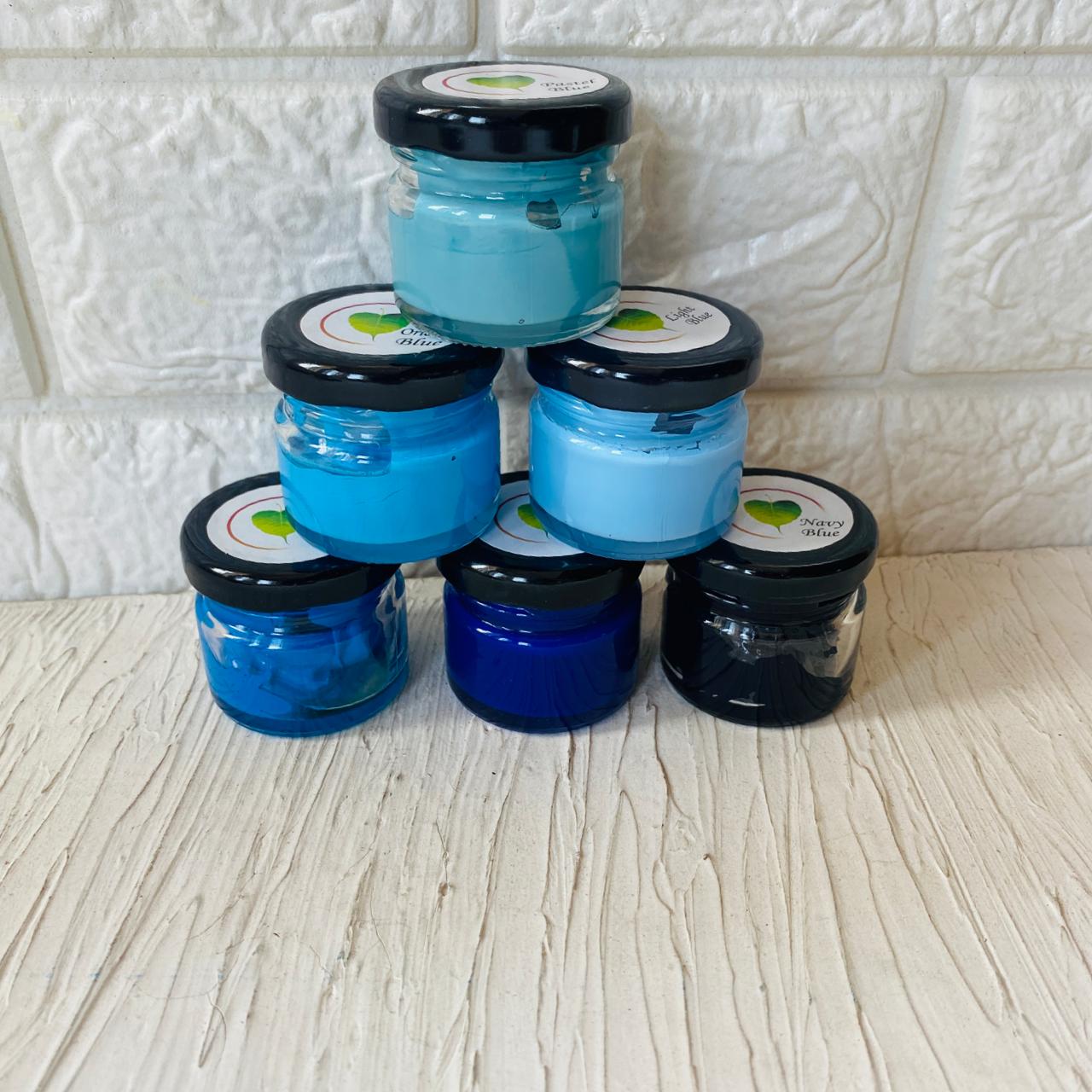 Shade of Blue Opaque Pigment set