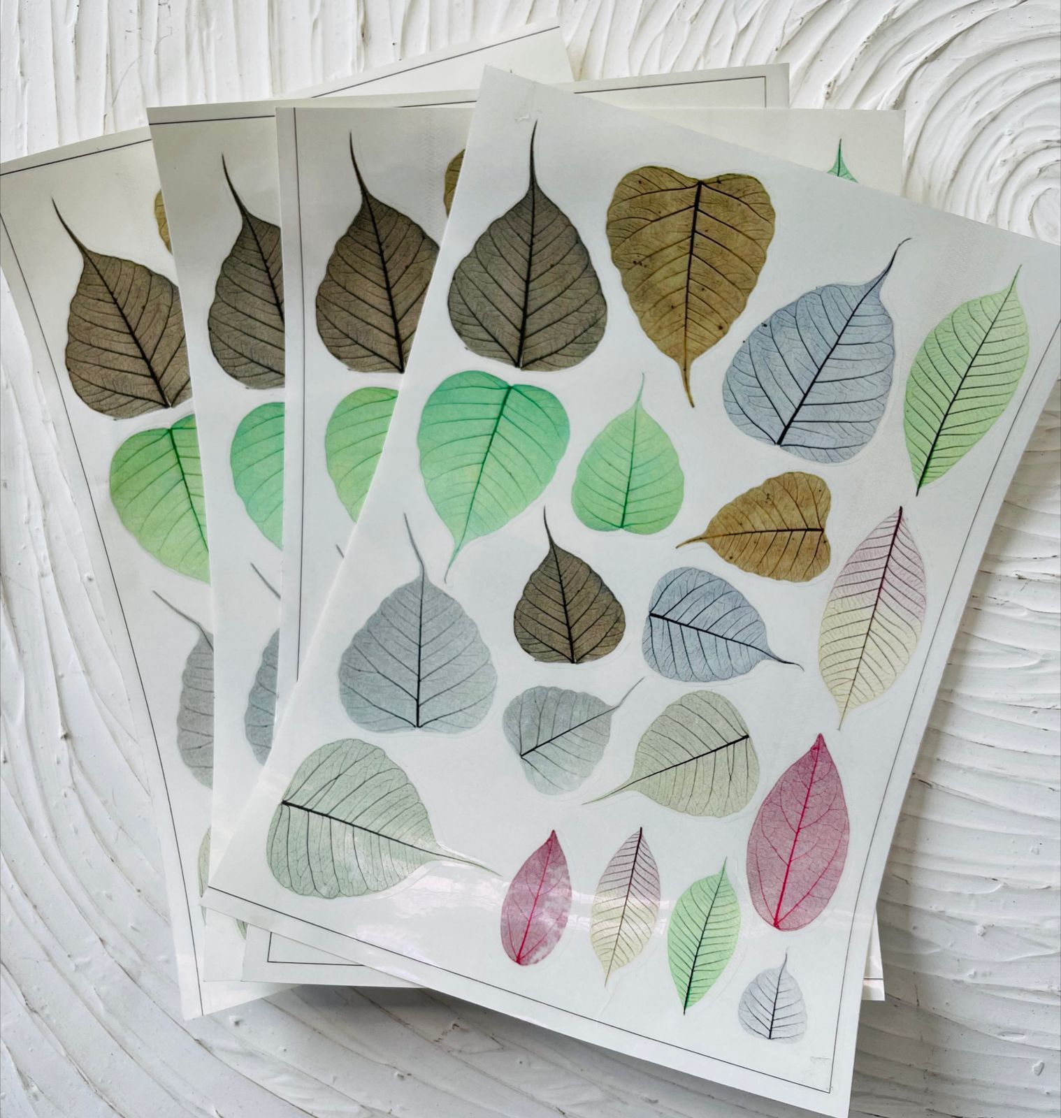 Skeleton Leaves Sticker Sheet