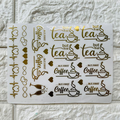 Metal Sticker - A6 Tea / coffee