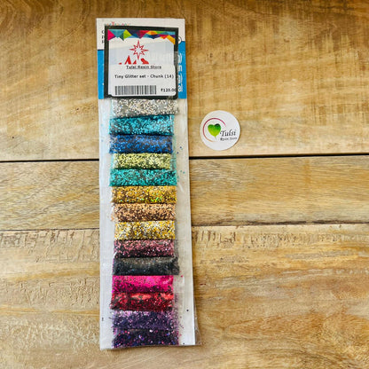 Tiny Glitter set 3 | Tulsi Resin