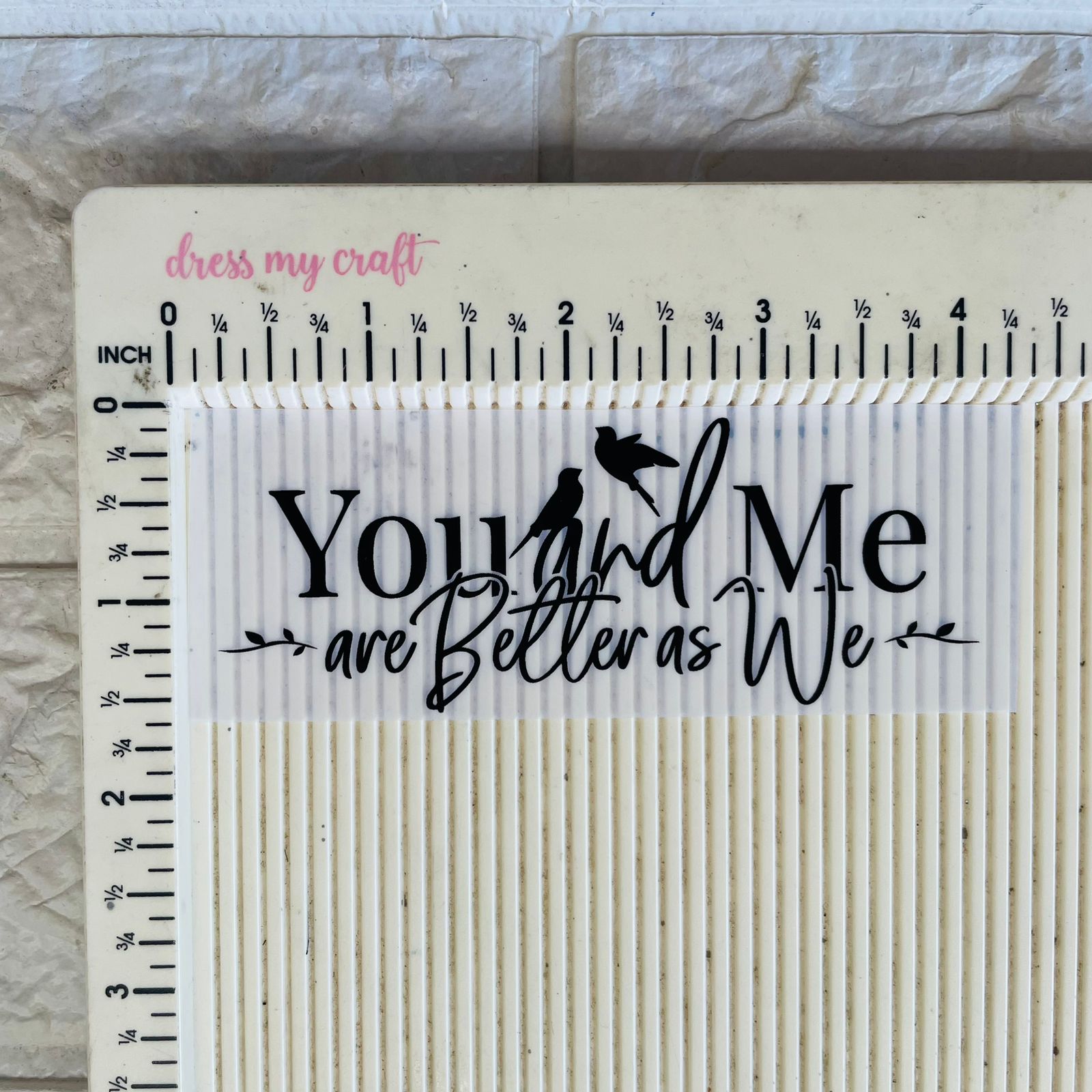 Transparent Insert Sheet - You And Me