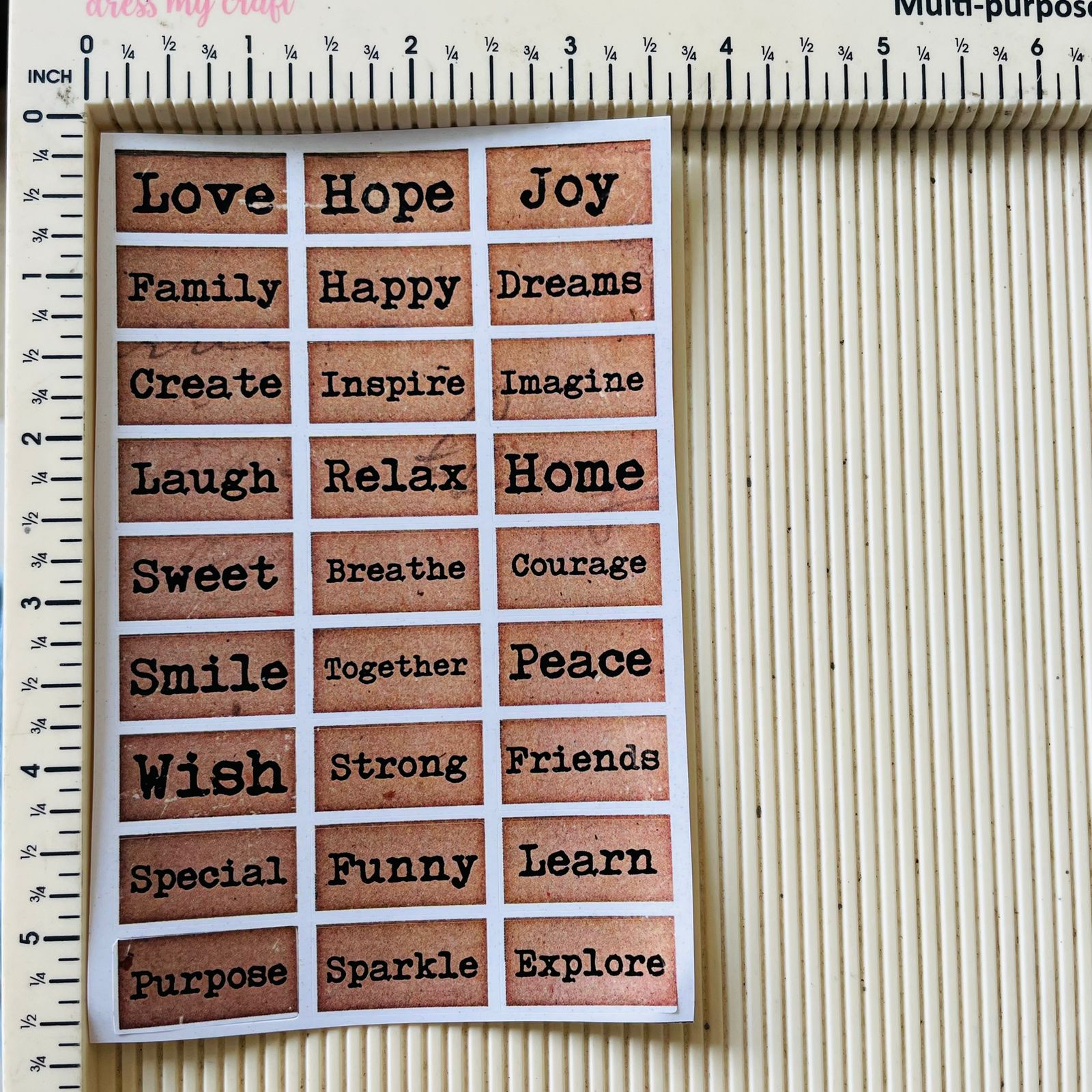 Vintage Sticker Sheet - A